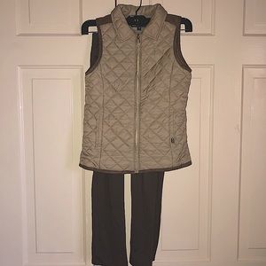 EUC E.Land girls vest & legging riding set